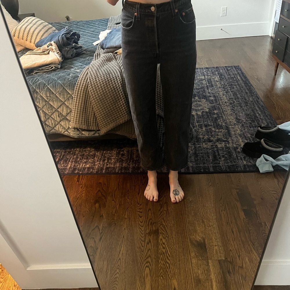 Levis ribcage straight jeans